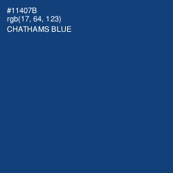 #11407B - Chathams Blue Color Image
